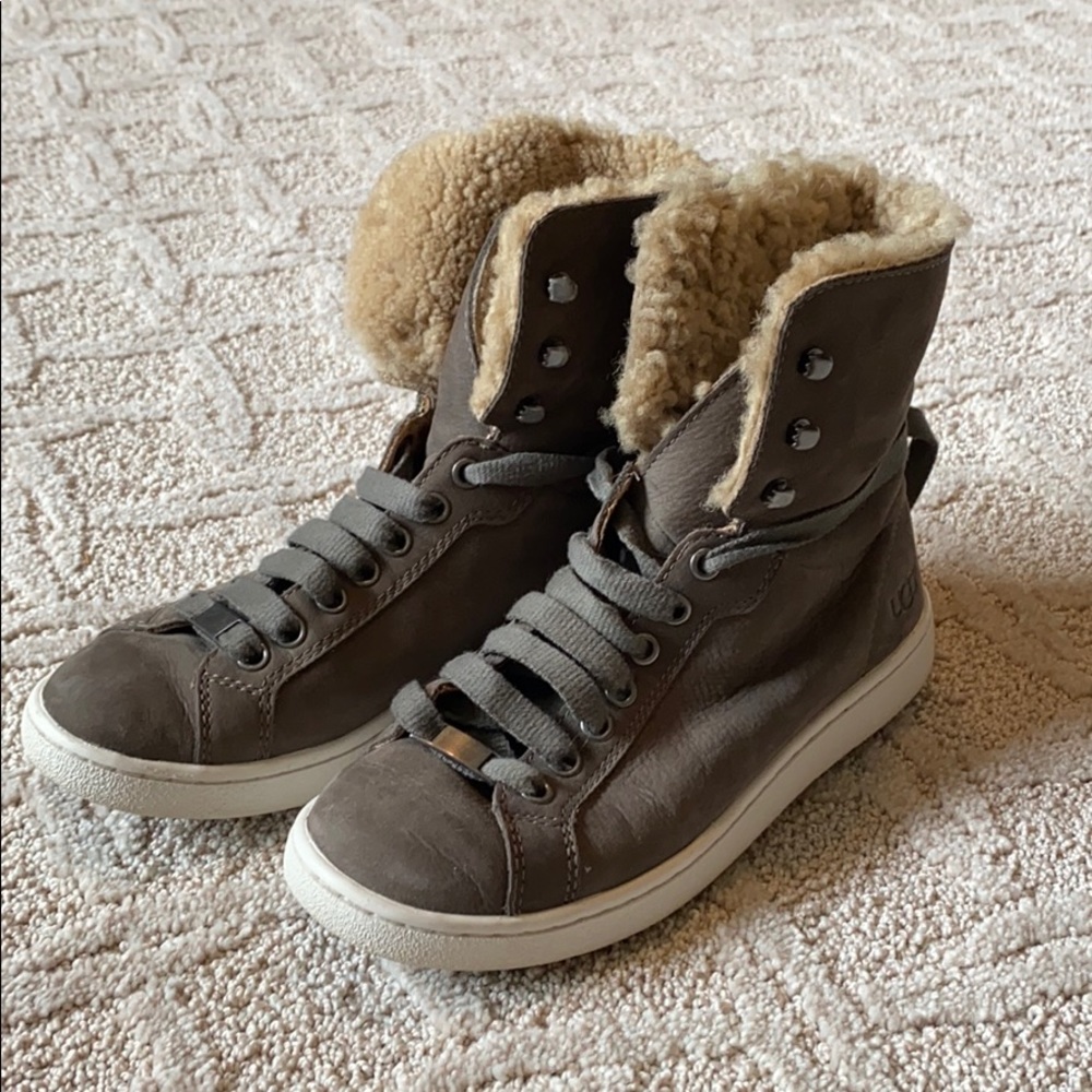 Women’s gray UGG boots. Size 6.5